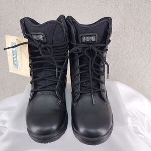 Magnum Boots Womens 5.5 Black Tactical Lace Up Duty Work Police Combat Ankle